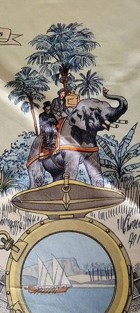 HERMES Foulard -Le Tour Du Monde En 80 Jours-