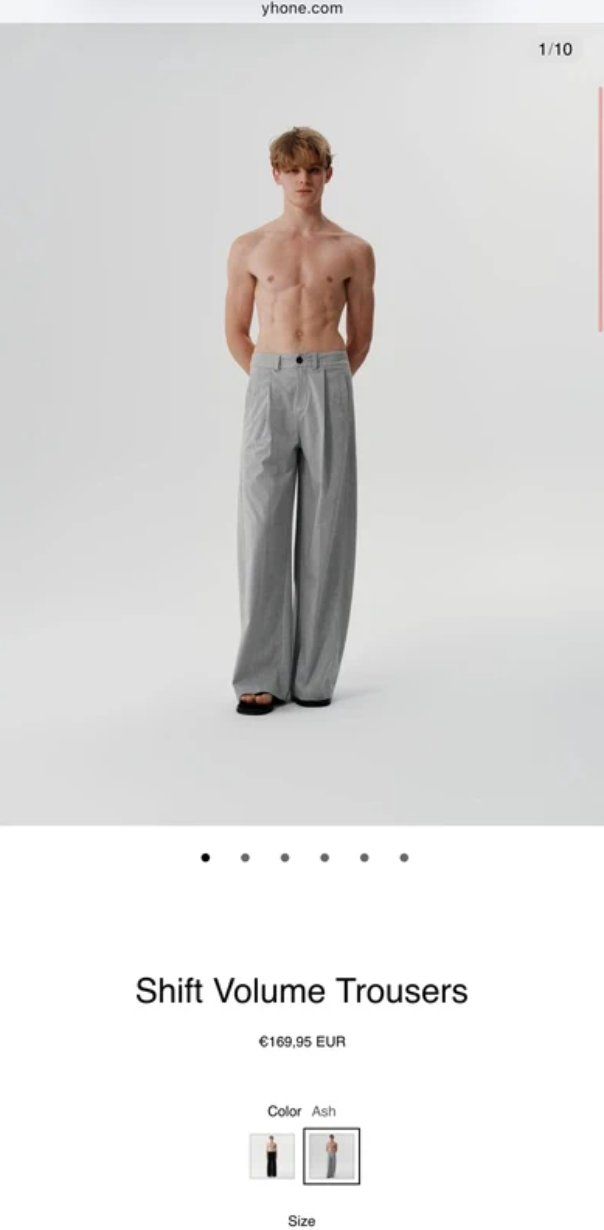 Pantaloni: Pantalon Yhone Shift Volume Trousers – Usato da Onex venduto da whoiselijah 2