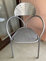 Stuhl Metall Lochmuster, Aluminium