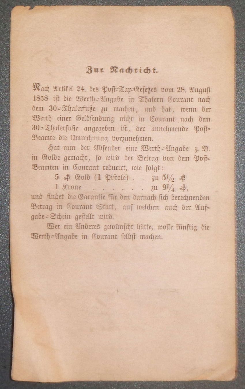 Alle Briefmarken: HANNOVER 1859: Aufgabe-Schein – Gebraucht aus Le Locle von timbrettino 1