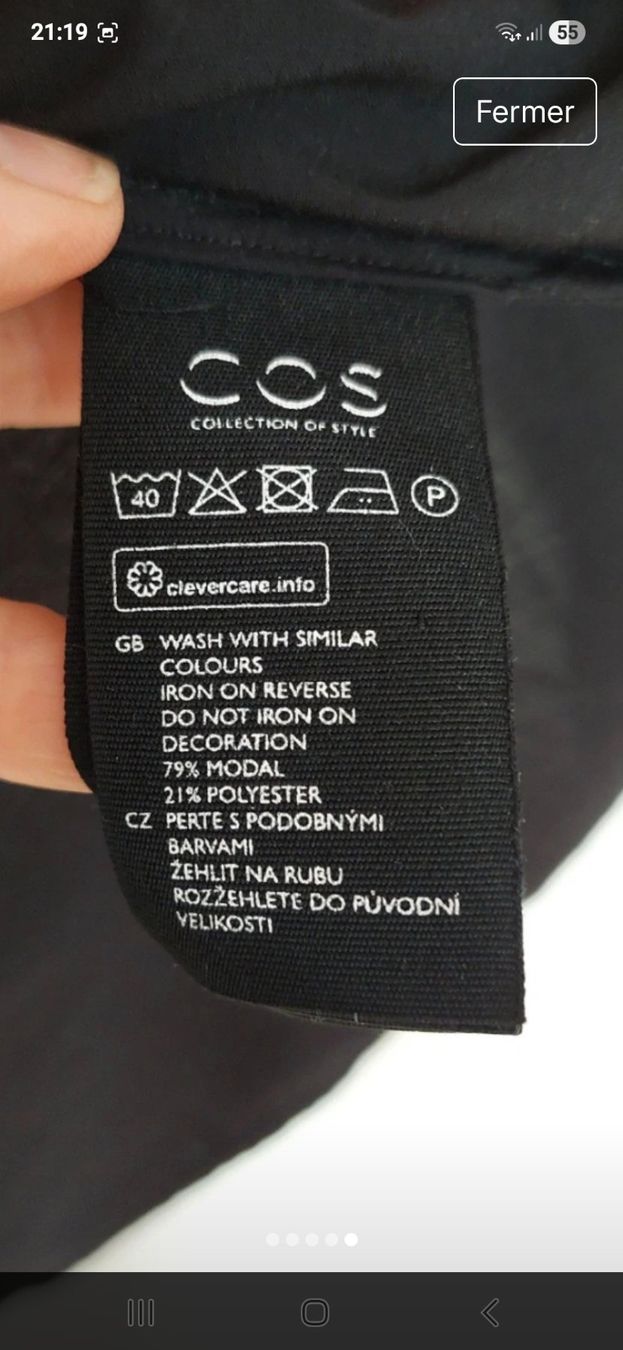 Cos Camicette: Blouse COS noire taille 36 – Usato da Payerne venduto da wardi11 6