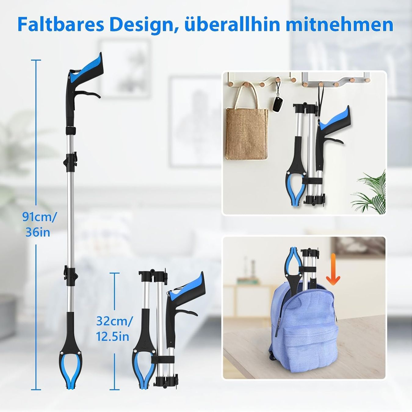 Pinze: Haushalts Greifarm Greifzange 91cm Opa Senioren Geschenk – Nuovo e nell'imballaggio originale da Hundwil venduto da pac_6jh8 5