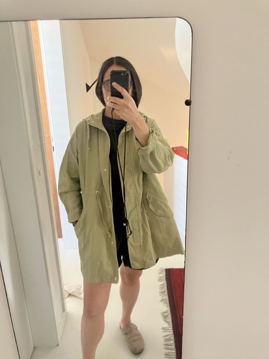 Asos Giacche: ASOS Design Übergangsjacke Parka, Khaki, Gr. 38, overdized – Usato da Olten venduto da uhluh 3