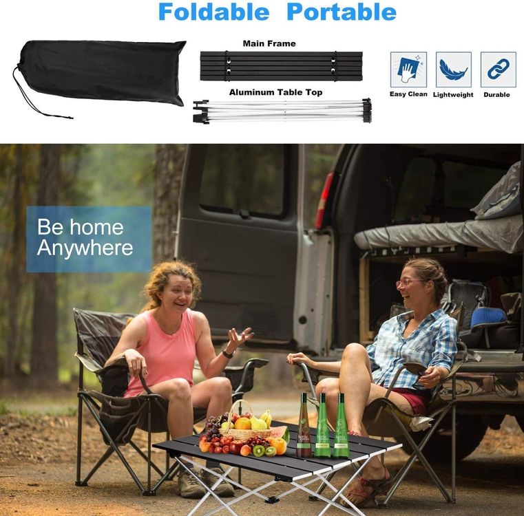 Tische: Tragbarer Camping Tisch Klapptisch Campingtisch Reisetisch – Neu und originalverpackt aus Herisau von PaddlePeak 1