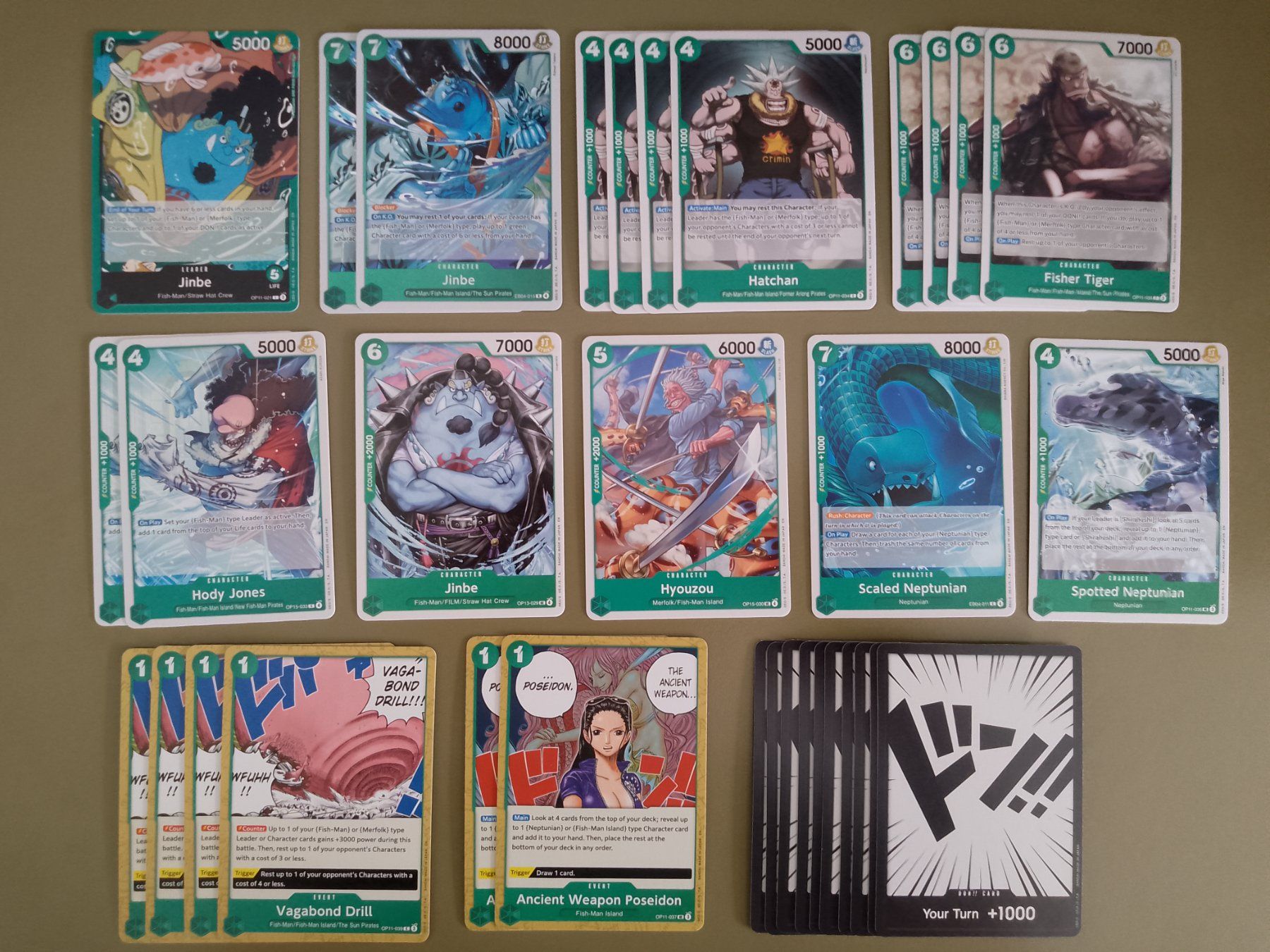 Bandai Carte collezionabili: One Piece Deckbau OP17 Jinbe Karten – Nuovo (secondo la descrizione) da Jona venduto da Stack