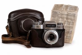 Zeiss Ikon Contaflex mit Tessar 2.8/50 & Ledertasche