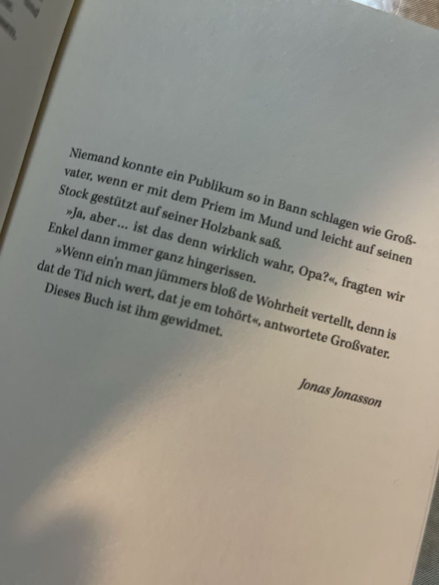 Libri: Jonas Jonasson: Der Hundertjährige - Geniale Story! – Nuovo (secondo la descrizione) da Zürich venduto da Belisimo 3