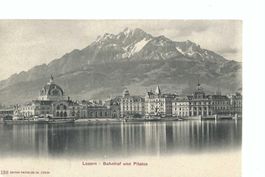 Luzern Bahnhof Pilatus Dampfschiff