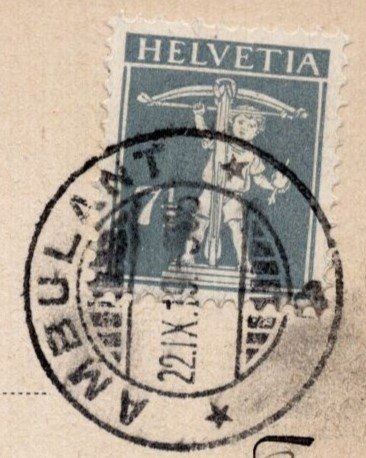 Cartoline postali: Bad Schinznach    AMBULANT, 22.IX.19- – Usato da Aarau venduto da kufi44 2