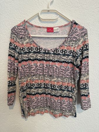 Shirt TOGETHER Gr. 36 / S Blumen rosa
