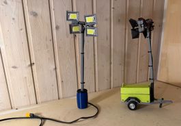Lichtmast Modellbau 3D-Druck Anhänger Set 