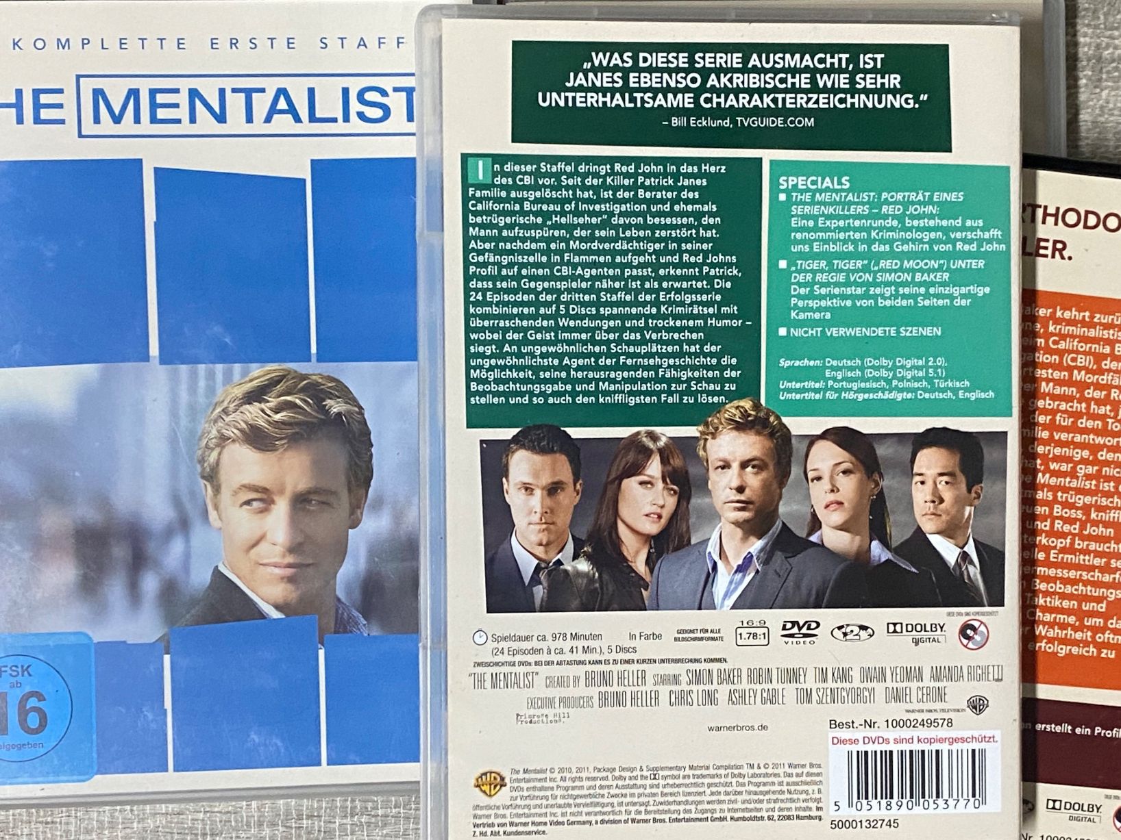 Tutti i DVDs: The Mentalist – Usato da Muri b. Bern venduto da AdidasCollector 4