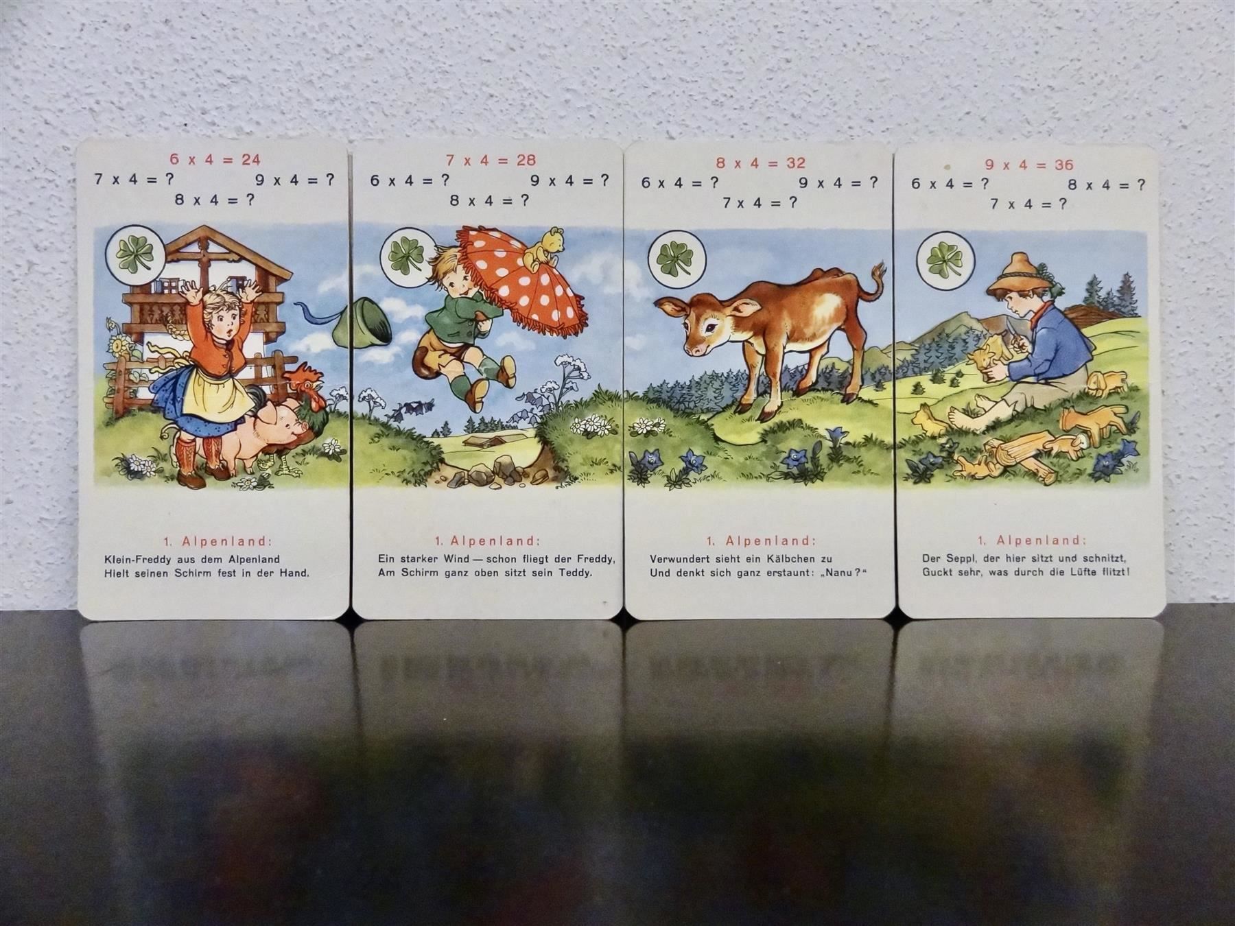 Ravensburger Giochi: schönes altes Quartett DAS LUSTIGE 1x1 – Usato da Kerzers venduto da wisaundso 4