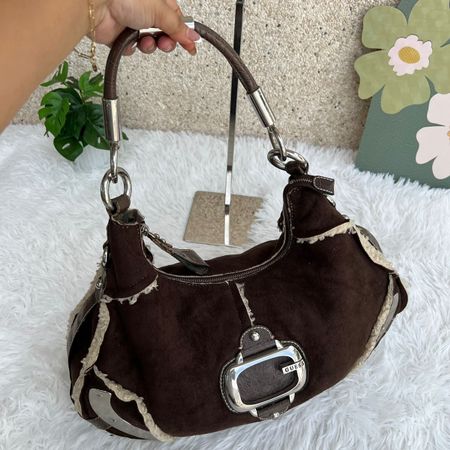 Handtasche Guess braun Kunstleder/Wildlederoptik guter Zusta