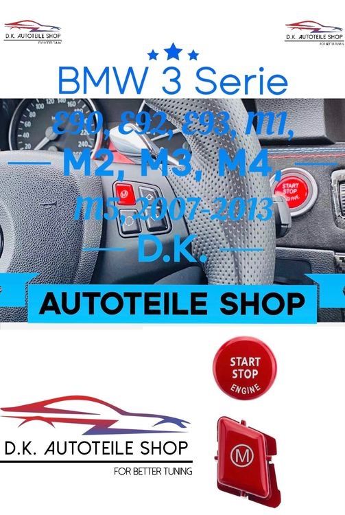 BMW Toutes les pièces auto: BMW Start Knopf E60 E70 E71 E81 E83 E84 E87 E89 E90 E91 E92 – Neuf avec emballage d'origine à Balsthal par D.K.Autoteile11