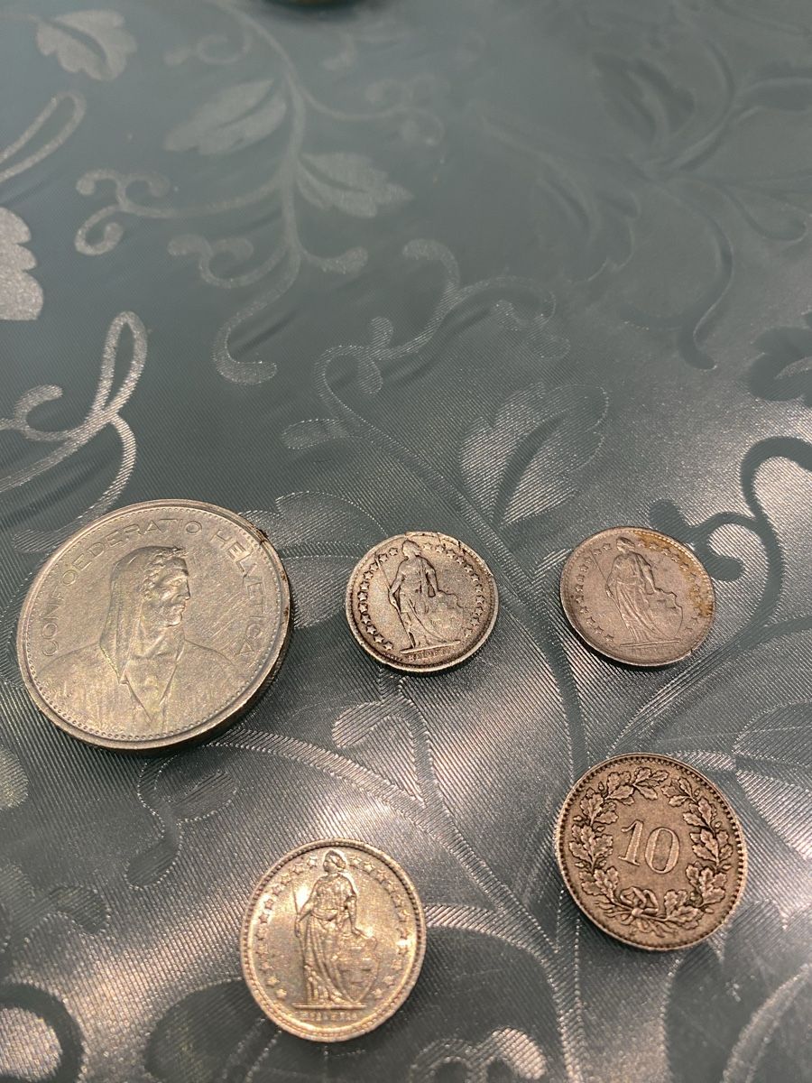 Tutti le monete: Silver munzen 4 Stuck 1 10 Rap 1950 – Usato da Capolago venduto da Lillo22 2