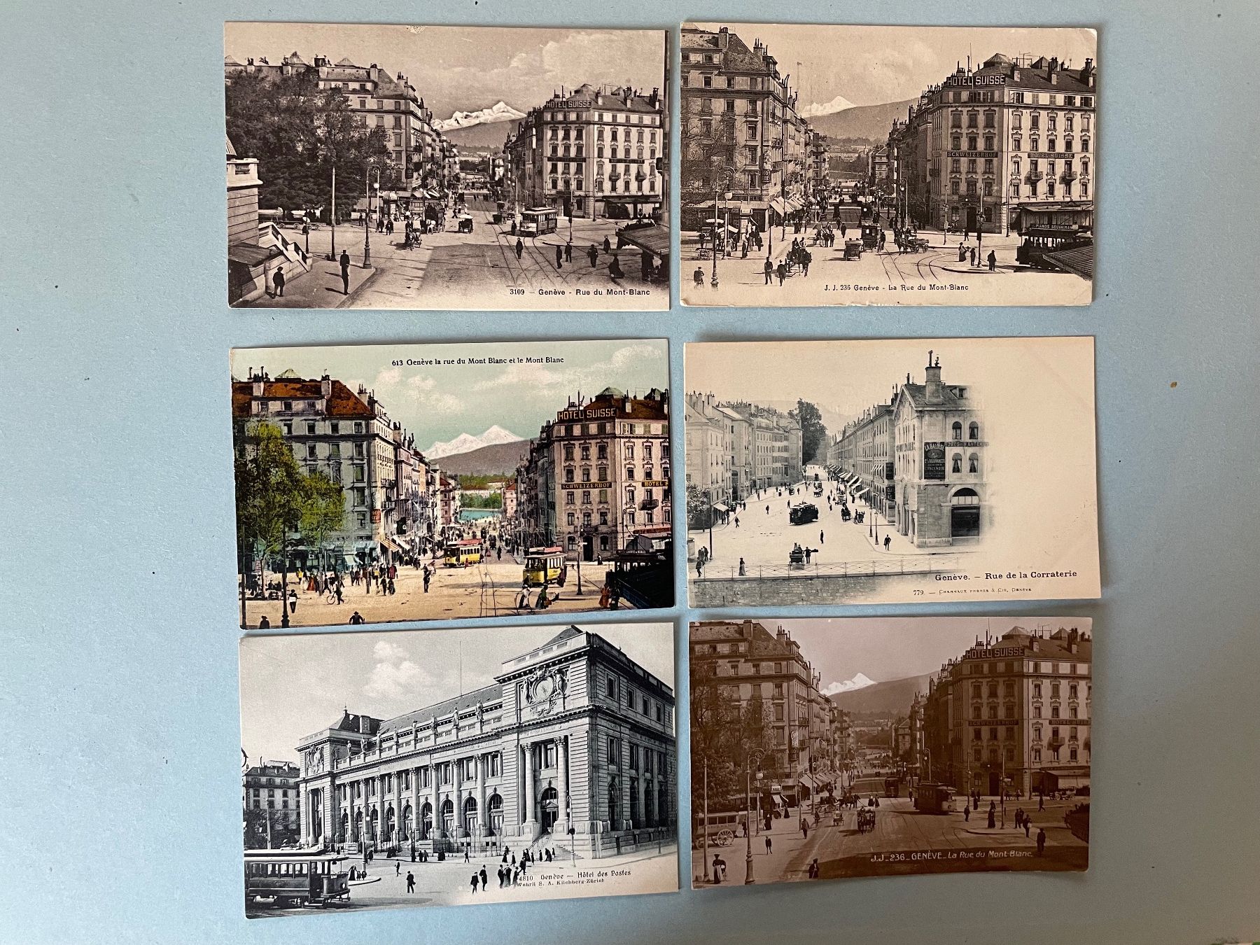 Cartoline postali: 6 AK Genf mit Tram – Usato da Zürich venduto da stzepp