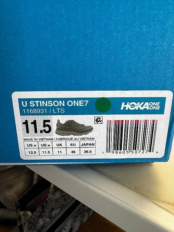 Chaussures hommes: Hoka Wanderschuhe U Stinson One 7 – Neuf avec emballage d'origine à Sarmenstorf par Steffiluethi
