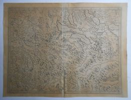 Kupferstichkarte eines Teiles der Schweiz von 1613.
