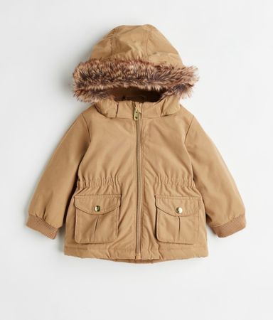 H&M 🐻 veste parka matelassée & fourrure 80 (dispo aussi 86)