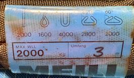 1 Rundschlinge 2000 kg, Umfang 3 m