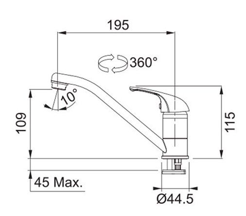 Franke Rubinetteria: Franke Armatur Basic Chrom, Neu – Nuovo e nell'imballaggio originale da Ostermundigen venduto da Wiku 2