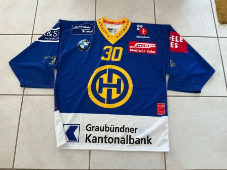 HCD Davos Trikot / # 30 Leonardo Genoni / 2015-2016 / Gr. XL