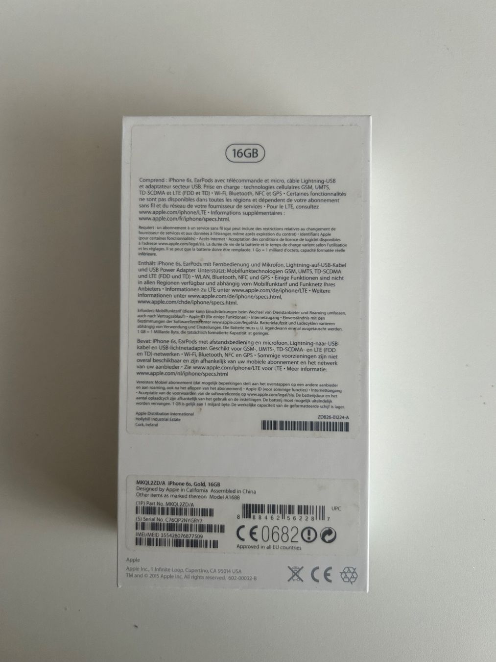 Apple Telefoni cellulari / Smartphones: iPhone 6S 16 GB Farbe Gold – Usato da Luzern venduto da Gundi62 3