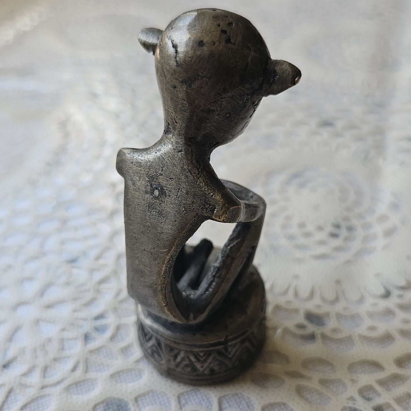 Statuette: „Der Denker“ oder Ahnenfigur interpretiert – Usato da Füllinsdorf venduto da raz_mw2k 7