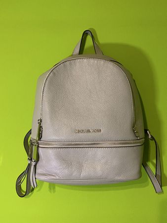 Michael Kors, Damenrucksack, Leder, grau