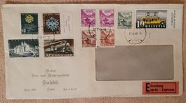Brief 1948 - Lyss mit 10 verschiedenen 10Rp. Marken