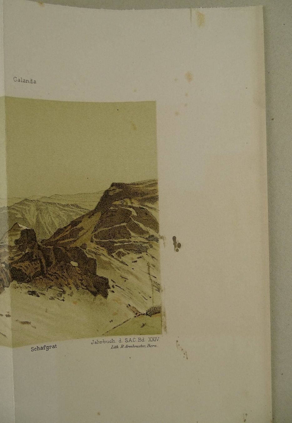 Cartes géographiques & atlas: PANORAMA RINGELSPITZE, 1889 – D'occasion à Grüningen par Kartensammler 3