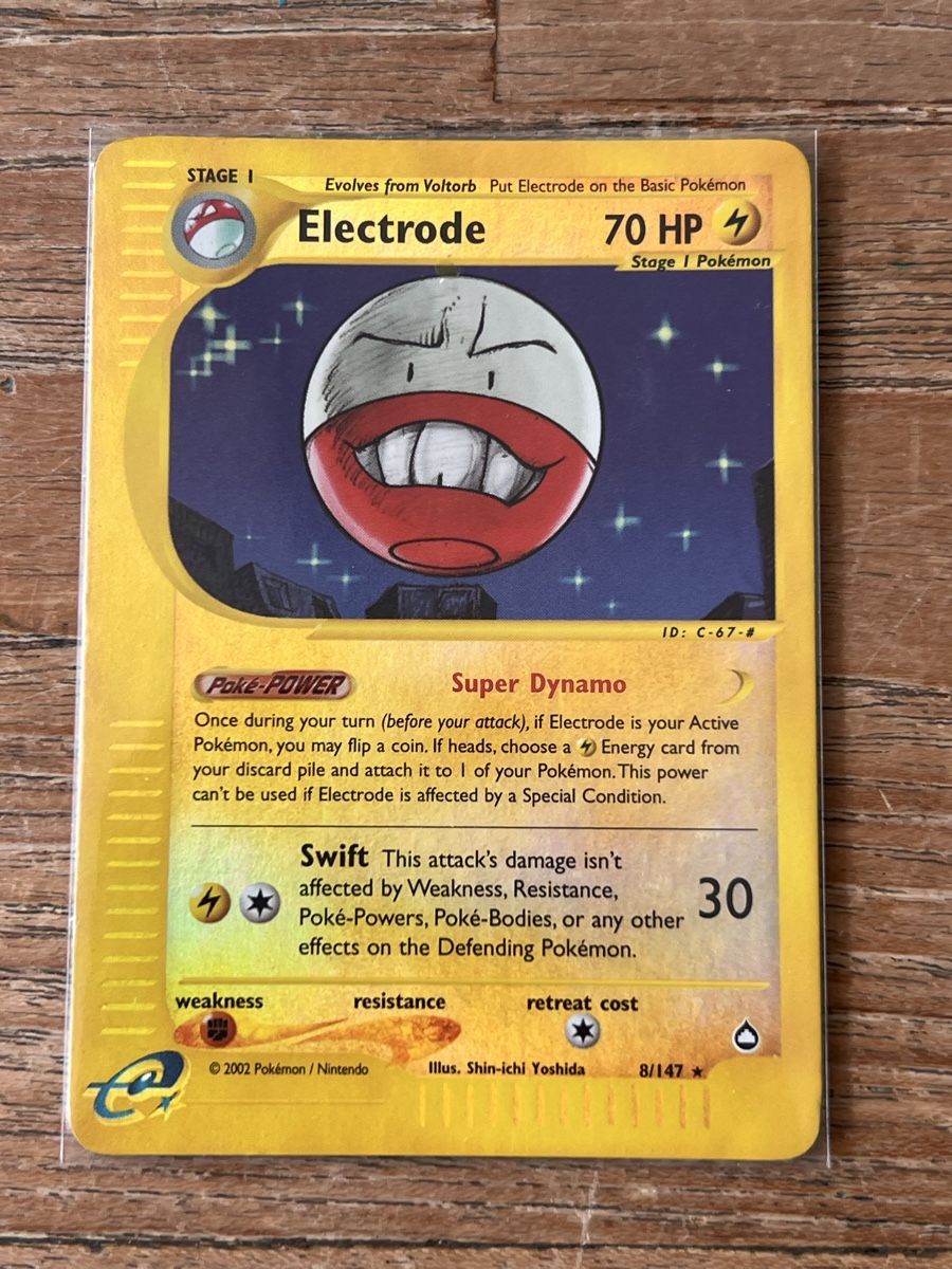 Pokémon Sammelbilder & Trading cards: Pokemon Aquapolis Electrode #8 reverse HOLO LP – Gebraucht aus Zollikon von inf_l5jd