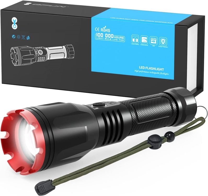 10000 Lumen Led Taschenlampe
