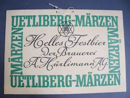🔴 Brauerei HÜRLIMANN Bier Uetliberg Märzen Festbier 1951 🔴