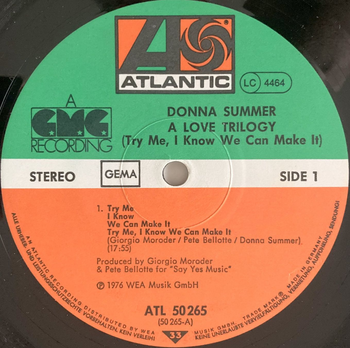 Dischi in vinile: DONNA SUMMER - A LOVE TRILOGY – Usato da Bottens venduto da hotter-than-hell 2