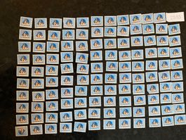 83.30Fr Frankaturware ungestempelt Lot Sammlung 119x0.70Fr