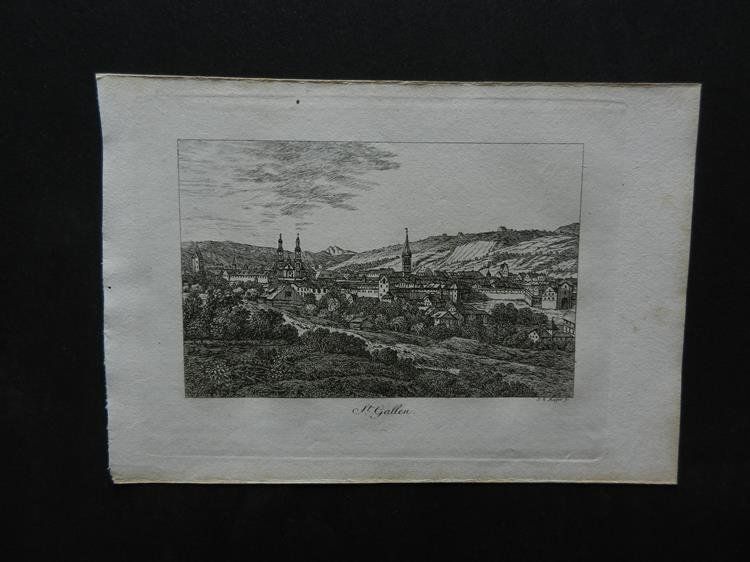 Stiche: St.Gallen Kupferstich – Gebraucht aus Risch von Rischli15