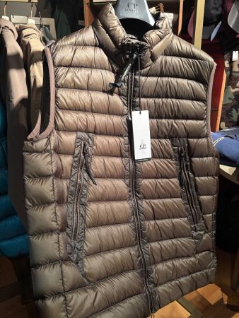 Gilet  CP Company, marron et kaki