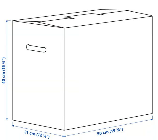 Ikea Cartoni: Karton | Umzugskartons | 50x31x40 cm – Usato da Bern venduto da most_beautiful_day 1
