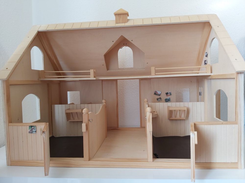 BREYER DELUXE WOODEN HORSE BARN Trad 19 Scale Models78x53cm Kaufen
