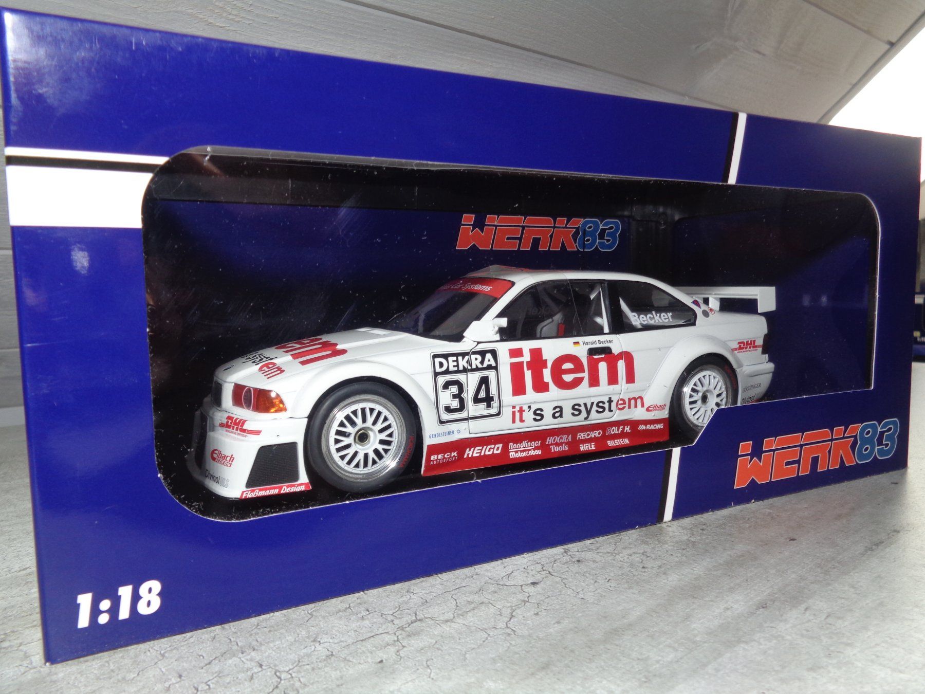 BMW Modellautos: Werk83 1:18 BMW 325i E36 DTM 1994 – Neu und originalverpackt aus Reconvilier von rallycar