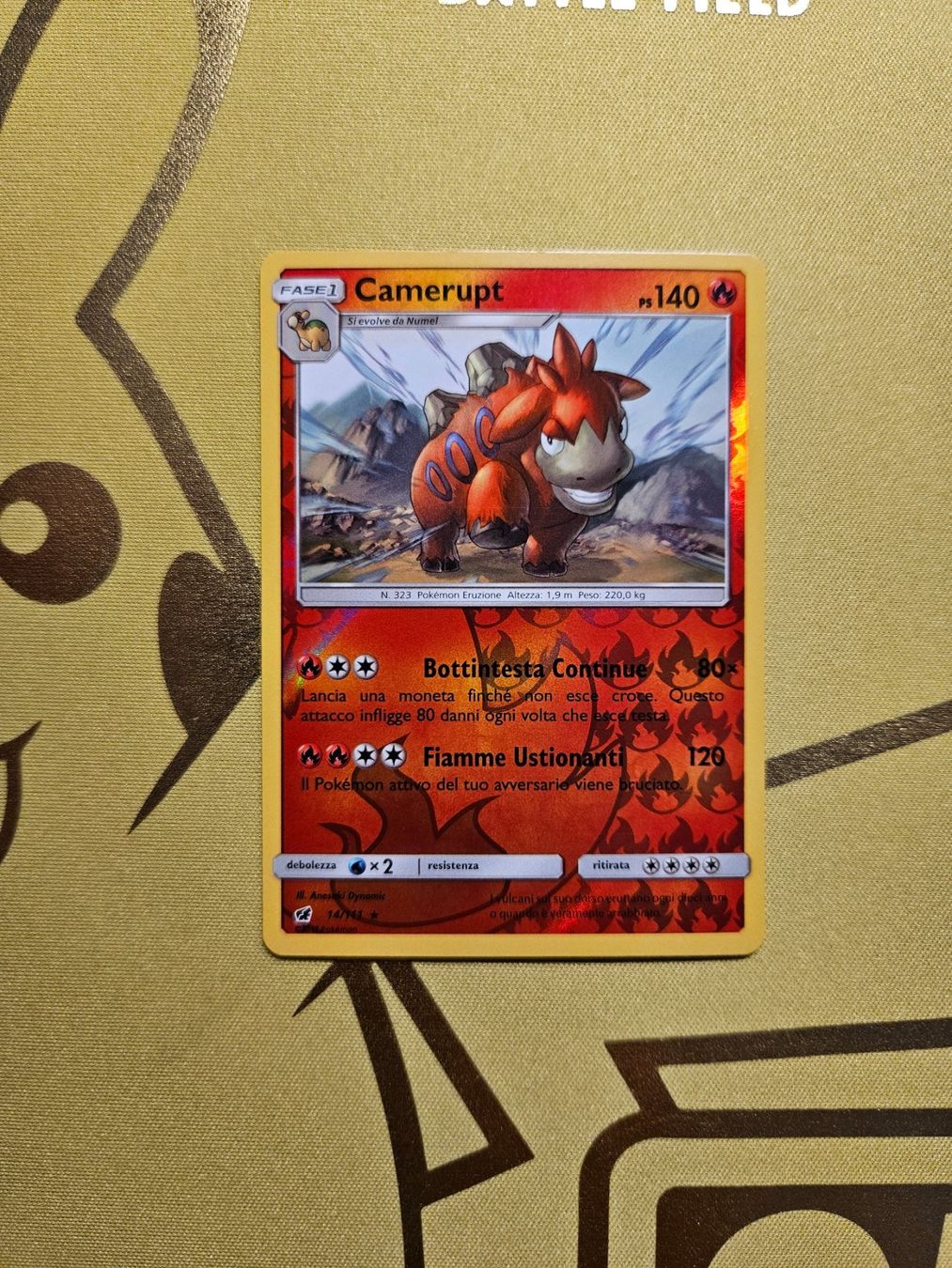 Pokémon Carte collezionabili: Crimson Invasion - Camerupt – Usato da Bellinzona venduto da Pokemarco