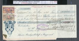 1921 Fiskalmarken Rapperswil, "Wechsel - Dokumente"