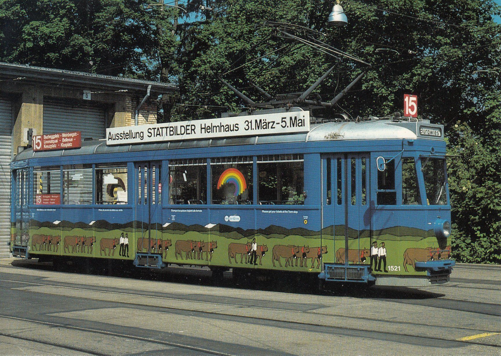Cartoline postali: Tram Zürich 7 Karten – Usato da Bürglen TG venduto da StampGraf 6