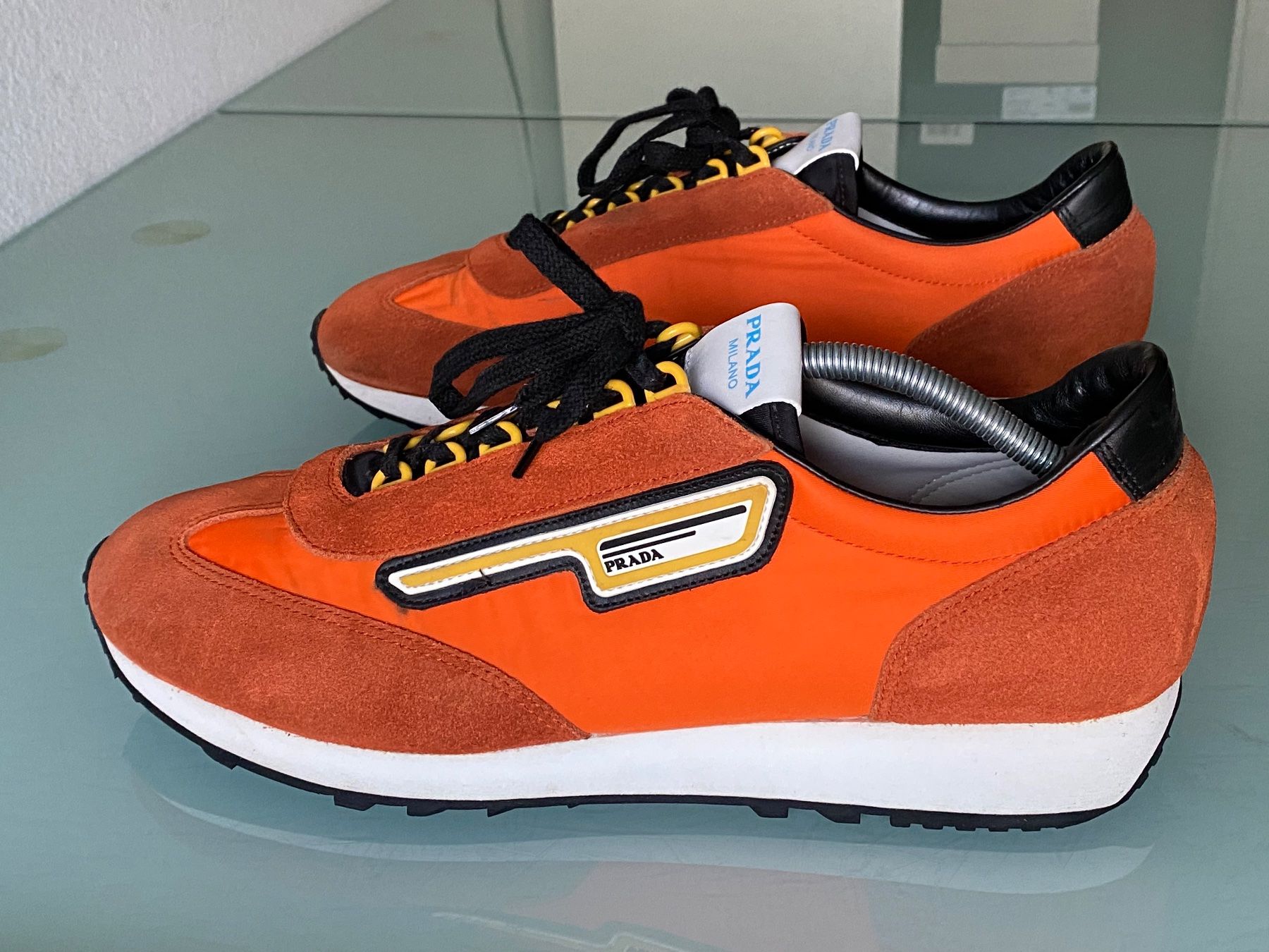 Prada Scarpe da uomo: PRADA Logo Calzature Saint Tropez Technical Sneakers 44.5 – Usato da Kreuzlingen venduto da kruezbiz 3