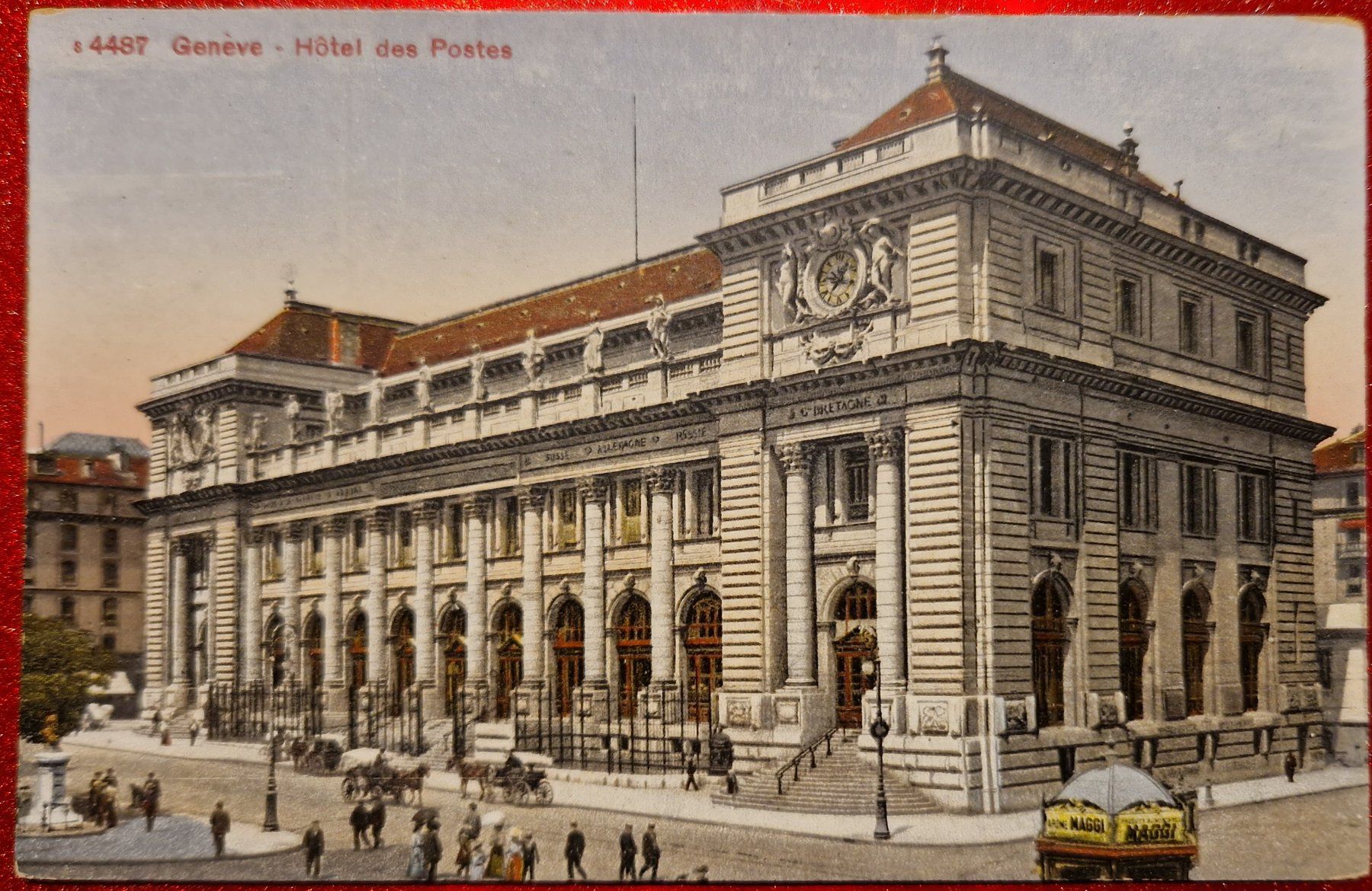Ansichtskarten: Genève - Hôtel des Postes - belebt – Neu (gemäss Beschreibung) aus Melchnau von Fishel