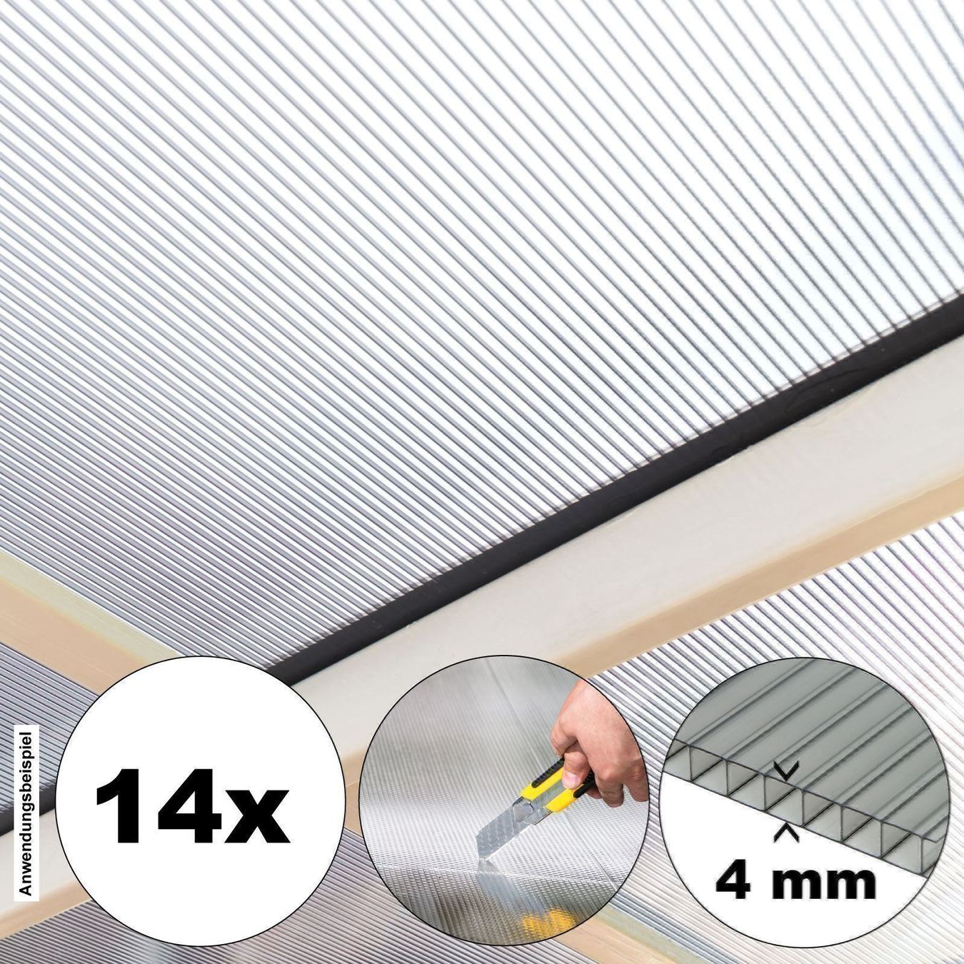 Piatti di portata: 16803 - Hohlkammerstegplatten Polycarbonat Platten – Nuovo e nell'imballaggio originale da Wallenwil venduto da toesstal-vertrieb 5