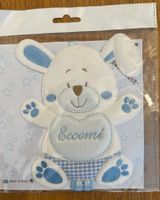 Fiocco nascita con orsetto azzurro
