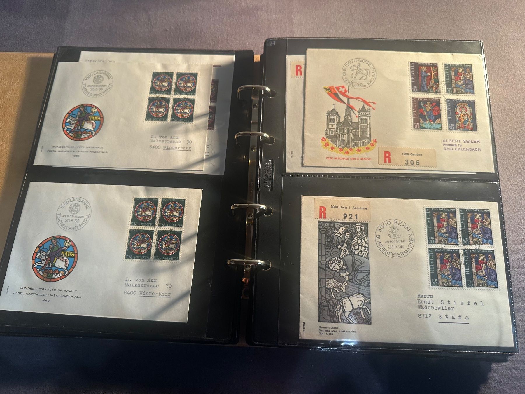 Tutti i francobolli: Sammlung Briefe, FDC usw. Schweiz – Usato da Stettfurt venduto da 2442 5